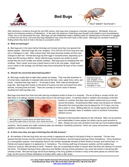 Bed Bug Facts