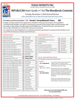 Creekside 2020 Nov Woodlands Ballot Side Handout Final