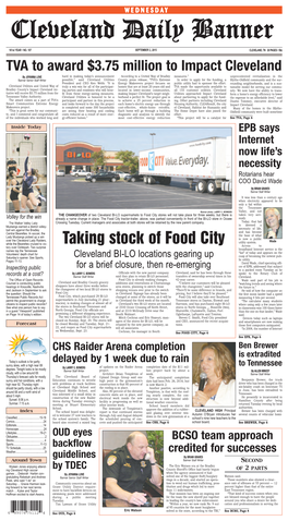 Taking Stock of Food City Utility System