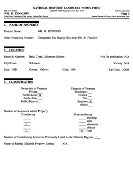 NATIONAL HISTORIC LANDMARK NOMINATION NFS Form 10-900 USDI/NPS NRHP Registration Form (Rev