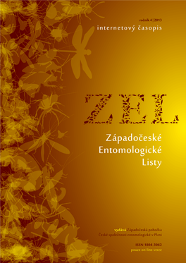 Západočeské Entomologické Listy, 2013, Ročník 4