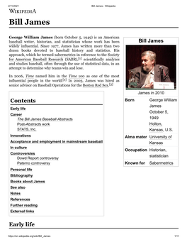 Bill James - Wikipedia