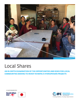 Local Shares an IN-DEPTH EXAMINATION of the OPPORTUNITIES and RISKS for LOCAL COMMUNITIES SEEKING to INVEST in NEPAL’S HYDROPOWER PROJECTS