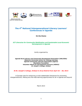 The 4Th National Intergenerational Literacy Learners' Conferences In