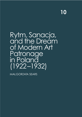 Rytm, Sanacja, and the Dream of Modern Art Patronage in Poland (1922 –1932)