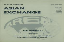 Asian Exchange', Focusses on What Seems As Three Seperate Events, Totally Disconnected by Geography and History