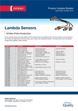 Lambda Sensors