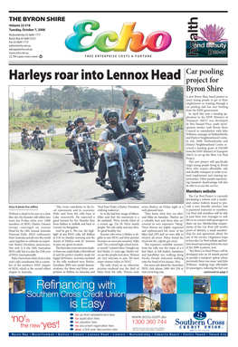 Harleys Roar Into Lennox Head