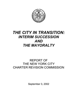 Download the Final Report from the 2002 Charter Revision Commission