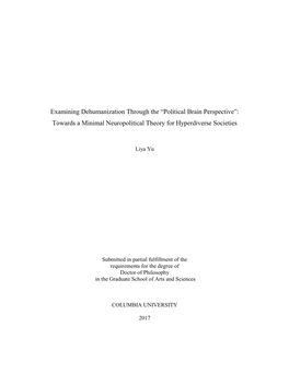 Political Brain Perspective”: Towards a Minimal Neuropolitical Theory for Hyperdiverse Societies