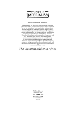 The Victorian Soldier in Africa Plms 9/7/04 9:00 Am Page Ii