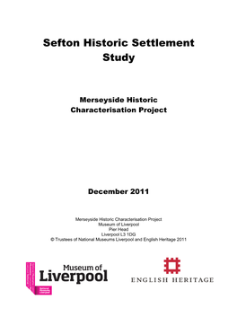 Sefton Historic Settlement Study