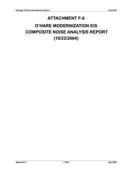 Attachment F-6 O'hare Modernization Eis Composite