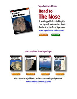 The Nose a Training Guide for Climbing the Best Big Wall Route on the Planet