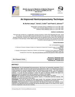 An Improved Hemicorporectomy Technique