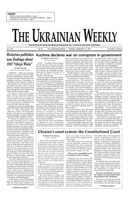 The Ukrainian Weekly 1997, No.8