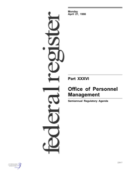 Office of Personnel Management (Opm)