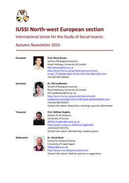 IUSSI North-‐West European Section