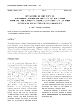 New Records of Soft Parts of Muensterella Scutellaris