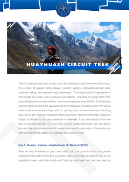 The Cordillera Huayhuash Is Said to Be “The Best Alpine Trek in the World” by Many