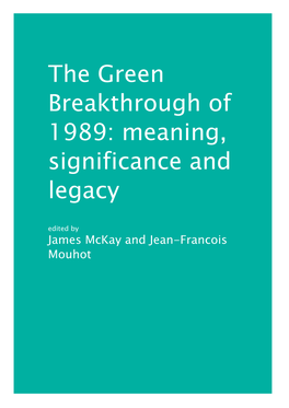 Green Breakthrough.Book