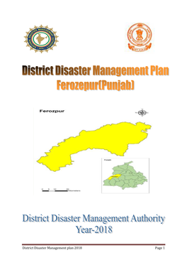 District Disaster Management Plan 2018 Page 1