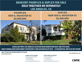 Adjacent Fourplex & Duplex for Sale Sold Together Or