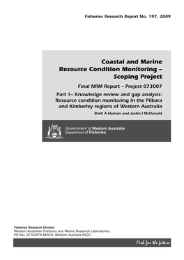 Coastal and Marine Resource Condition Monitoring