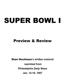 Super Bowl I