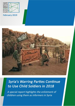 Syria's Warring Parties Continue to Use Child Soldiers in 2018 .Pdf