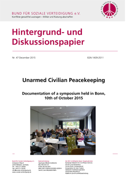 Unarmed Civilian Peacekeeping