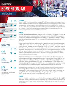 EDMONTON, AB Retail Q4 2019