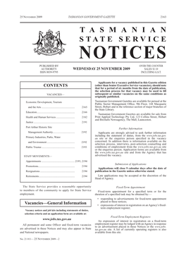 21011-2 State Service Notices 25 November