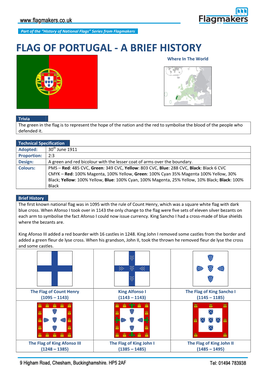 FLAG of PORTUGAL - a BRIEF HISTORY Where in the World