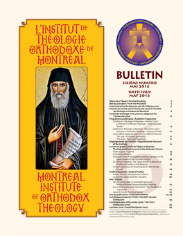 L'institutde Théologie Orthodoxede Montréal