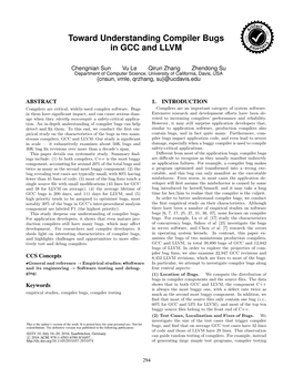 Toward Understanding Compiler Bugs in GCC and LLVM
