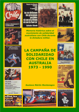 La Campaña De Solidaridad Con Chile En Australia 1973 – 1990