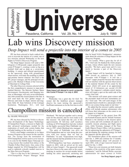 Lab Wins Discovery Mission