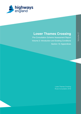 Scheme Assessment Report Volume 2 Appendices