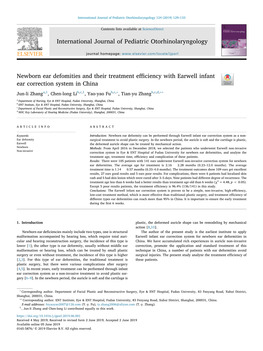 Newborn Ear Defomities and Their Treatment Efficiency with Earwell