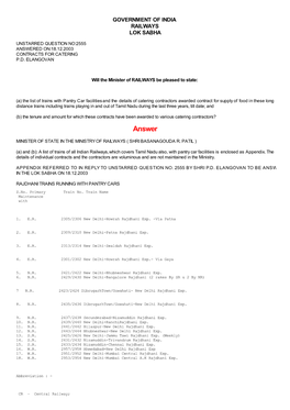 Answered On:18.12.2003 Contracts for Catering P.D