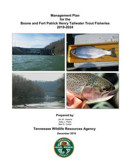 Management Plan for the Boone and Fort Patrick Henry Tailwater Trout Fisheries 2019-2024