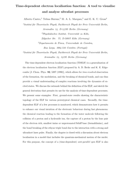 Time-Dependent Electron Localisation Function: a Tool to Visualise and Analyse Ultrafast Processes