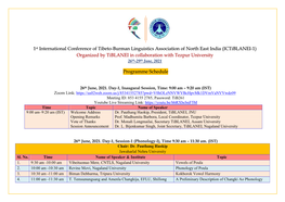 1St International Conference of Tibeto-Burman Linguistics Association of North East India (Ictiblanei-1) Organized by Tiblanei I