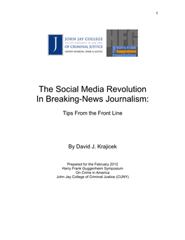 The Social Media Revolution in Breaking-News Journalism