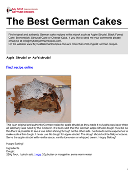 The Best German Cakes