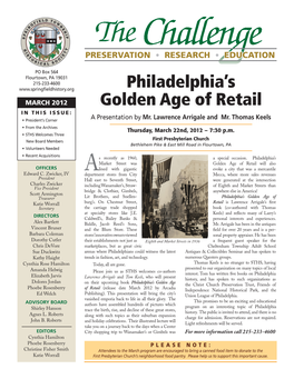 Philadelphia's Golden Age of Retail