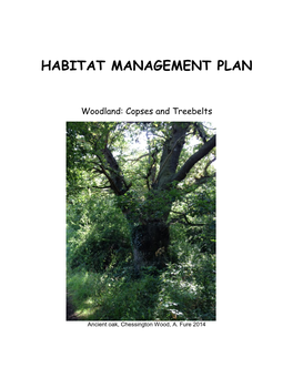 Habitat Management Plan