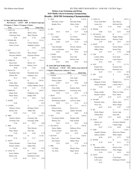 2018 Middle School Champs Results