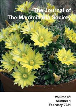 The Journal of the Mammillaria Society